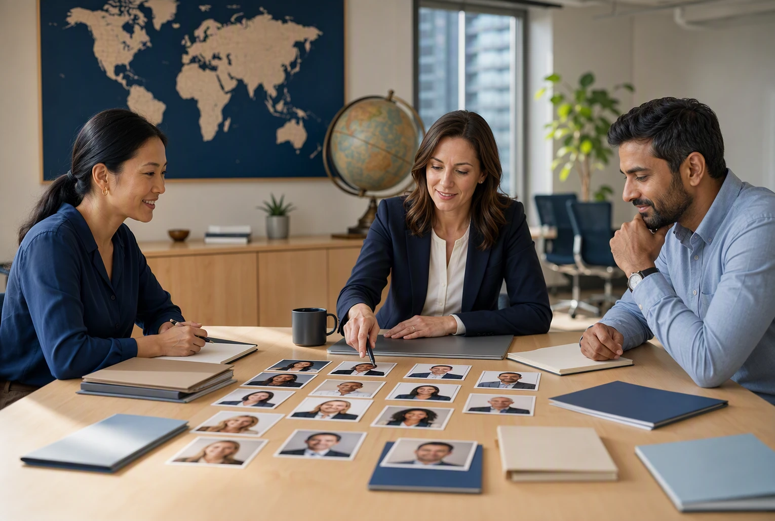 Global hiring flexibility versus fixed internal costs