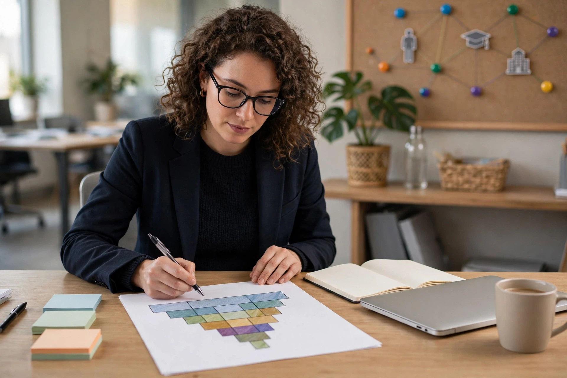 Recruiter analyzing candidate source conversion spreadsheet